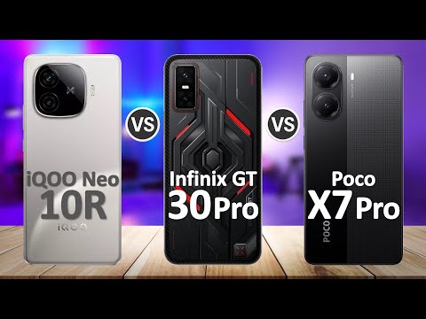 Infinix GT 30 Pro VS Poco X7 Pro VS iQOO Neo 10R