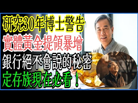研究30年黃金博士警告：實體黃金提領暴增背後，銀行絕對不會說的秘密