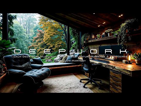 Calm Deep Work Music for Study | Cozy Nature Ambience & Productive Workflow Harmony