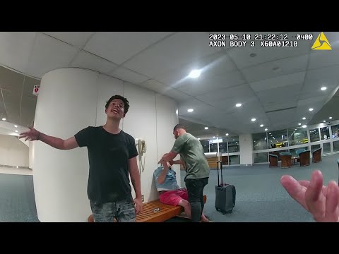 Drunk Teen Attacks Family at Airport