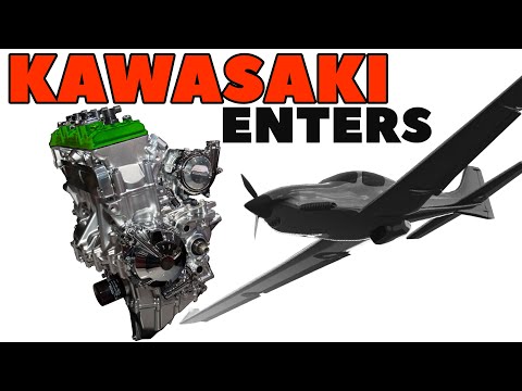 Kawasaki Enters General Aviation - Gasoline, Hydrogen, Hybrid & a V12!
