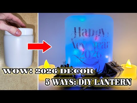 5 EASY DIY New Year 2026 Jar Ideas! ✨ Magic Festive Room Decor