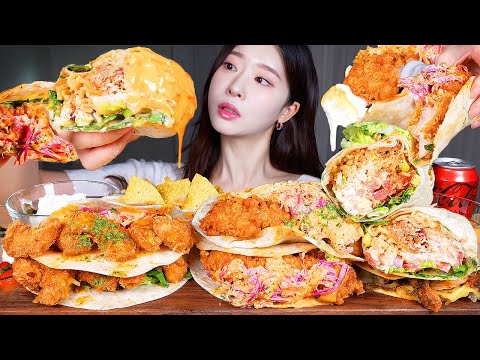 ASMR MUKBANG | 나,, 타코 많이 사랑하네,,? 🌮  타코 브리또 퀘사디아 과콰몰리 먹방! MEXICAN FOOD 🌵 TACO, BURRITTO, QUESADILLA