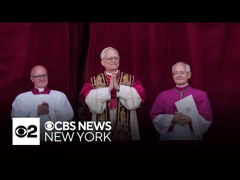 The moment U.S. Cardinal Robert Prevost is introduced as Pope Leo XIV