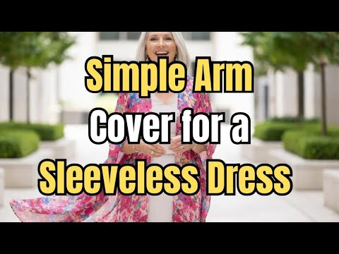 Simple Arm Cover for a Sleeveless Dress