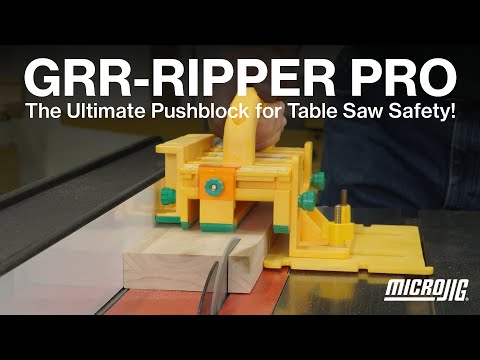 GRR-RIPPER PRO: The Ultimate Pushblock for Table Saw Safety!