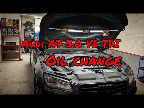 Audi A7 Service Oil and filter change 3.0 Tdi