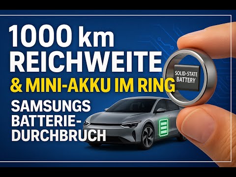 1000 km Reichweite & Mini-Akku im Ring: Samsungs Batterie-Durchbruch