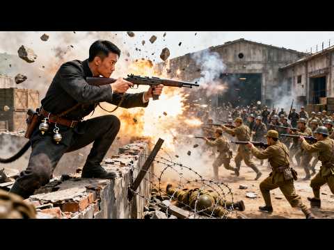 Heavily Guarded Japanese Armory—A Lone Chinese Agent Sneaks In,Triggers Grenades,3K Enemies Routed