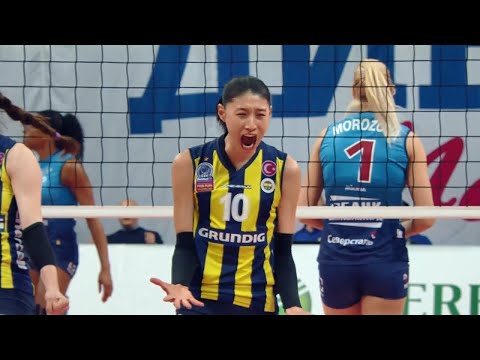 [김연경 명경기] 33점?! 3연속 백어택, 페이크 토스까지.. 명장면 다 나온 챔스 폭격 경기 (feat.곤차로바,가라이)