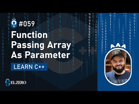 [Arabic] Fundamentals Of Programming With C++ #059 - Function - Passing Array As Parameter