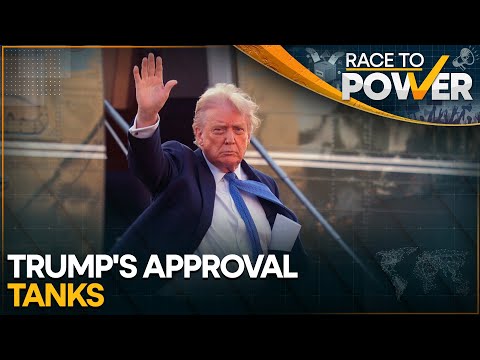 US President Donald Trump's Approval Ratings Continue to Plunge | Race To Power