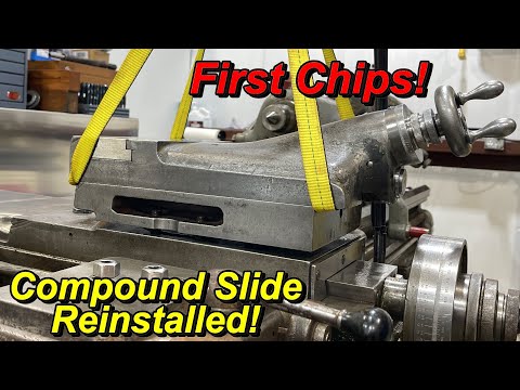 American Pacemaker Lathe Compound Slide Rebuild Complete and Reinstalled