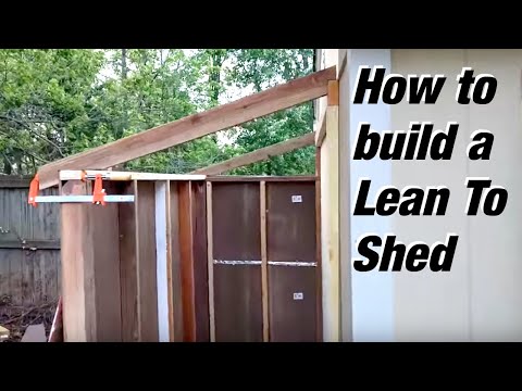 How to build a Lean to shed