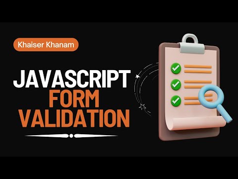 Complete JavaScript Validation Tutorial #javascript #webdevelopment