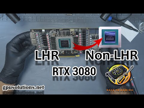 RTX 3080 LHR to Non-LHR Conversion β GPU Core Swap + BIOS Flash