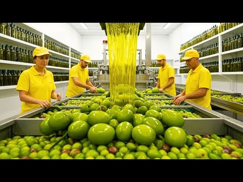 How Extra Virgin Olive Oil Is Made Inside Modern Factory | Liquid Gold Production Process