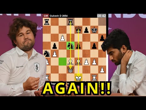 🎦 Gukesh Stuns Magnus Carlsen AGAIN!! Grand Chess Tour 2025