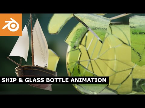Blender Tutorial: Boat In A Bottle Animation | EASY