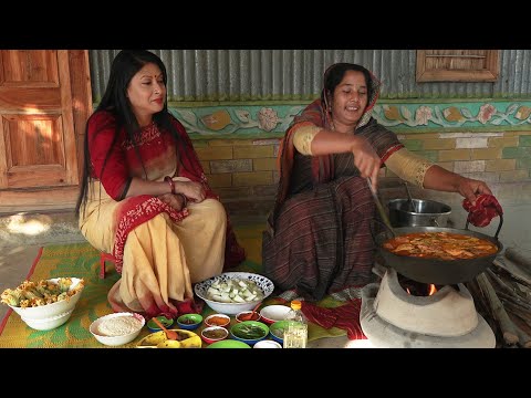 পৌষের রোদমাখা দিনে গরম গরম হাঁসের মাংস ও কুমড়া ফুলের বড়া || @PanoramaCooking