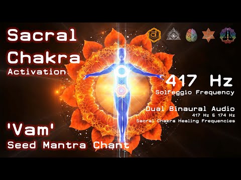 🌅🔸Sacral Chakra Activation🔸VAM Chant🔸417 Solfeggio🔸Spiritual Guidance🔸Binaural🔸Meditation🔸