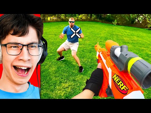 Reacting to NERF WAR in Real Life!
