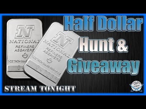 Half Dollar Hunt and Giveaway Tonight!!! (Closed)