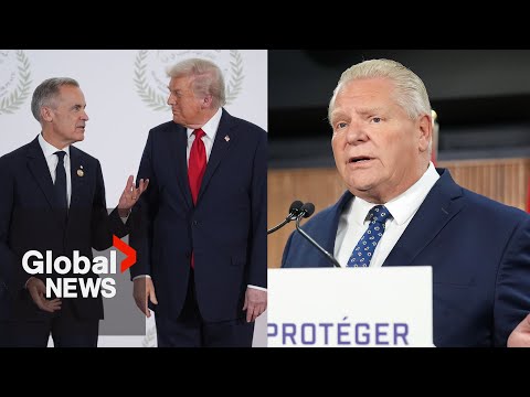 Carney says he apologized to Trump for tariff ad, had asked Ford not to run it