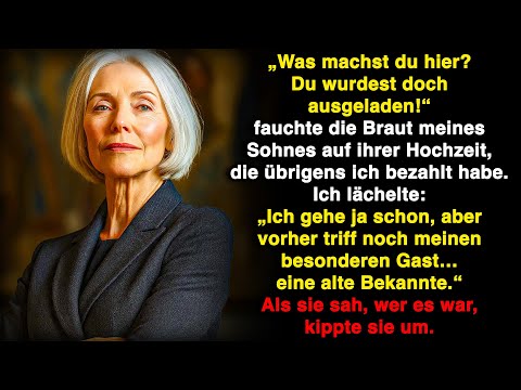 Auf der Hochzeit meines Sohnes warf mich die Braut raus, also stoppte ich alle Zahlungen!