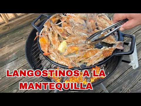 LANGOSTINOS A LA MANTEQUILLA! Deliciosa manera de cocinar unos langostinos!