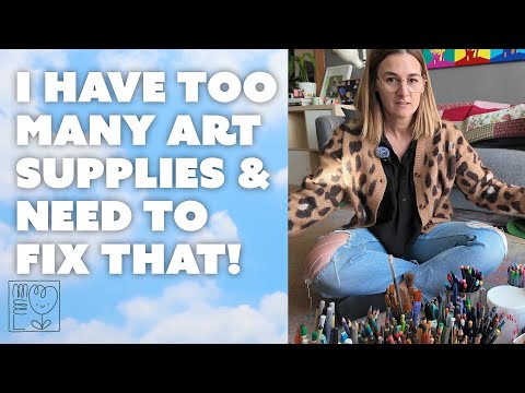 ART SUPPLY DECLUTTER! ✨Clean & Organize With Me