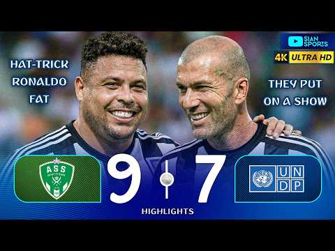 EVEN THOUGH HE'S FAT AND RETIRED LOOK AT WHAT RONALDO PHENOMENO DID IN THIS FRIENDLY MATCH IN FRANCE