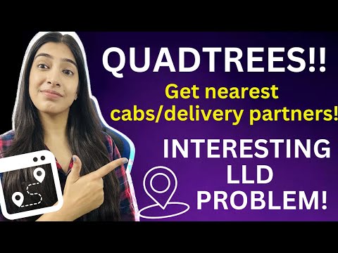 Quadtrees Explained with Code in Easiest Way | Machine Coding | Used in Spatial Databases!