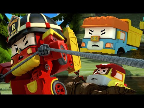 淤泥里的大骚动│变形警车珀利第2季剪辑│儿童动画│儿童卡通动画│变形警车珀利TV 中文