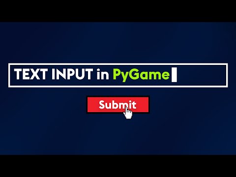 Get Text Input in Python/PyGame in 9 mins!