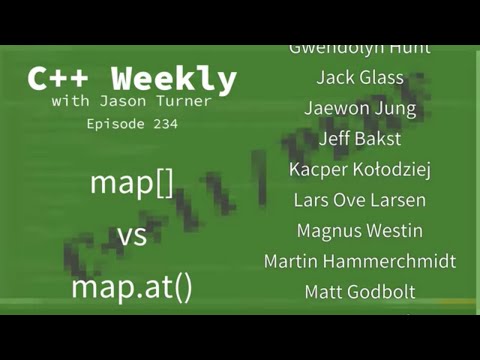 C++ Weekly - Ep 234 - map[] vs map.at()