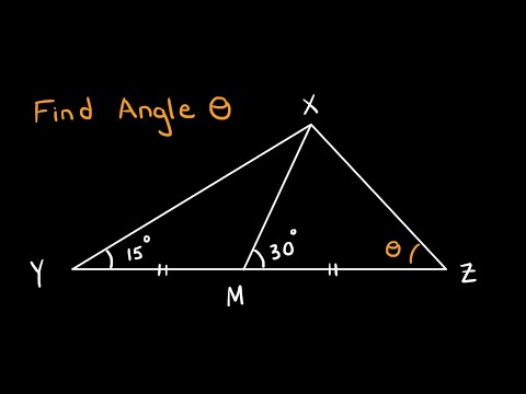 Can You Solve for This Angle? A Simple Problem with an Elegant Solution
