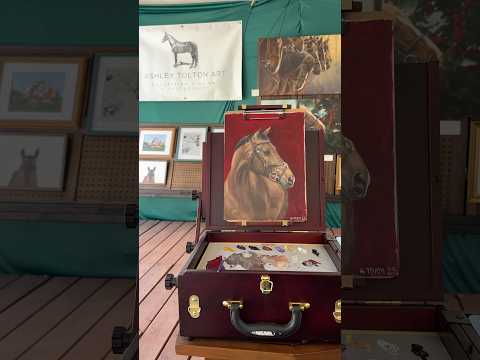 Equestrian artwork at Desert International Horse Park