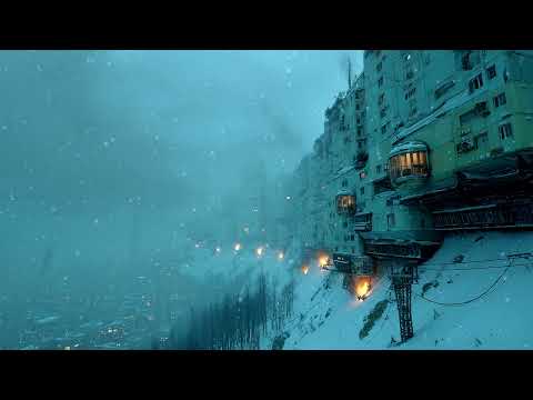 Dystopian Winter Reflections ☢️ Eternal Blizzard Ambient Soundscape