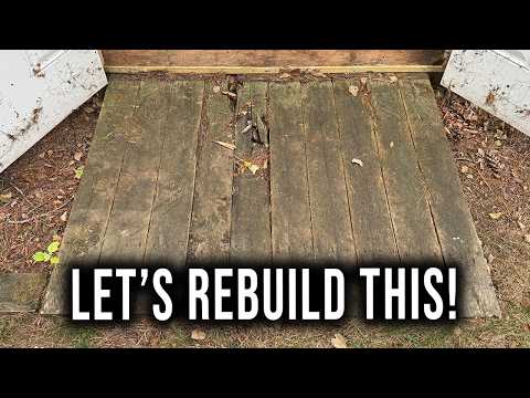 How to Build a Ramp For Your Shed | Rotted Ramp Replacement | Easy DIY Project!