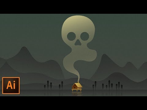 Create a Swamp Cabin Poster (Adobe Illustrator Tutorial)