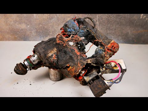 Damaged By Fire DEVON 5403-Li-20 Rotary Hammer Drill Restoration