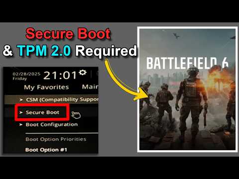 How to Enable Secure Boot and TPM 2.0 - Intel & AMD (Fortnite, Battlefield 6 & BO7) ASUS Motherboard