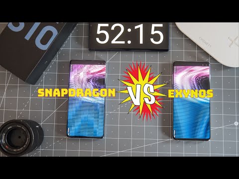 Samsung Galaxy S10+ Exynos vs Snapdragon Speed and Battery Drain Test