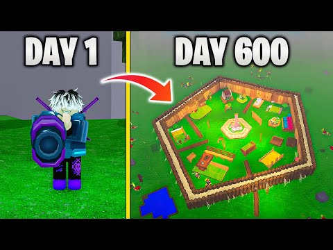 600 Days to Build a Safest AFK Base in 99 Nights in the Forest