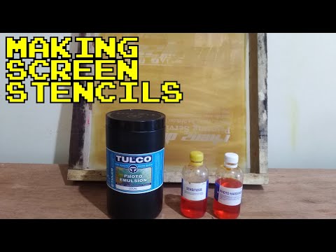 SILKSCREEN PRINTING - How I Make my Screen Stencils Using Sunlight