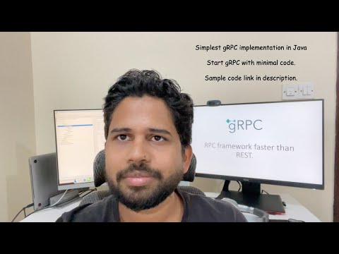 Implement the most simple gRPC client - server using java, spring and maven
