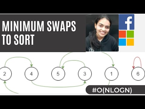 Minimum Swaps to sort intuition + code C++ with explanation
