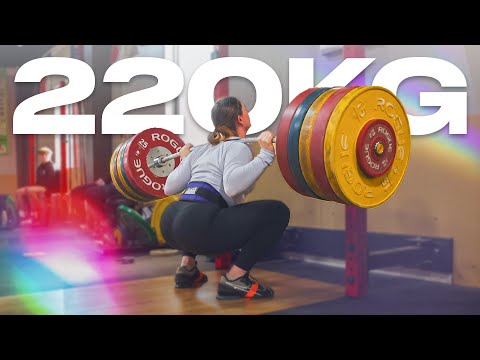 Olivia Reeves Finds Out She Has The Strongest Legs in Weightlifting - 220kg/485lb Squat