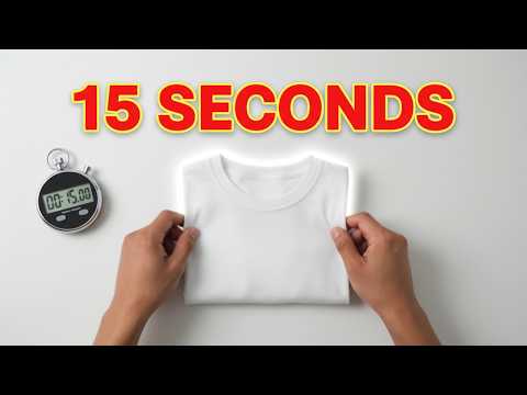 Fold a Shirt the FASTEST Way